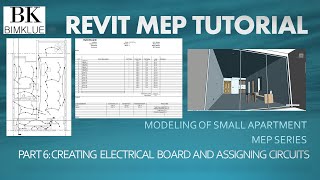 BIMKLUE REVIT TUTORIAL- REVIT MEP - Electrical Part 6   Creating Switch Board and Assigning Circuits