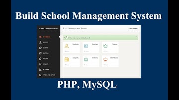 Build School Management System with PHP & MySQL | PHP Project