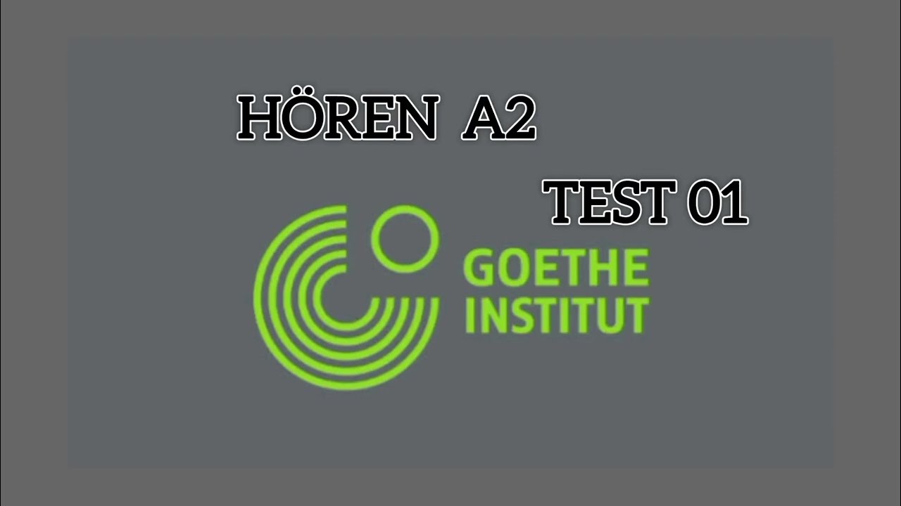 A2 hören prüfungen Goethe mit Lösung Part 01 | German listening test for Beginners
