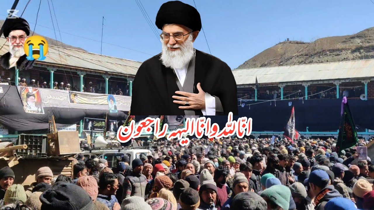 Martyrdom of Ayatullah Syed Ali Khamnai 😭,Grand Mourning Procession in Kargil
