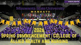Spring 2026 | College of Allied Health and Nursing Commencement [Closed Captioning]