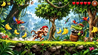 Jungle Monkey Run 2 Gameplay | Crazy Monkey Adventure | Android Game screenshot 1