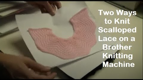 Scalloped Edge Lace: Two Methods