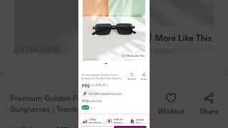 premium golden panthe frame sun glasses best quality rate 95 #viral #eyetrends #trendingshorts