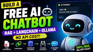 Build a FREE AI Chatbot 🤖 RAG + LangChain + Ollama (No API Cost!)