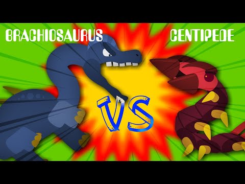 Brachiosaurus VS Centipede | 브라키오사우루스 VS 지네 [Monster Dino Insect Battle] [거대 공룡 곤충 배틀]