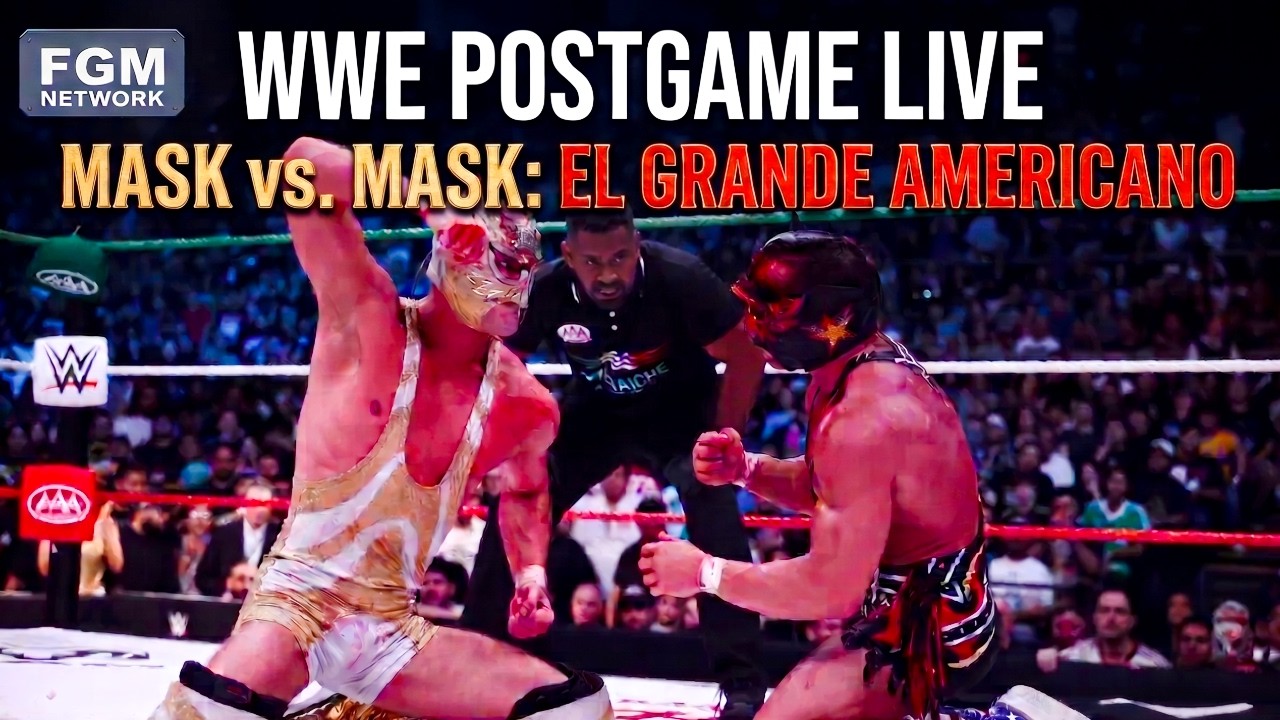 El Grande Americano UNMASKS! AAA Lucha Libre Storytelling | WWE Postgame Live