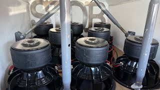 Basshead Business! 8 Sundown Xv4 15s On 3 DD Audio M8000s 2