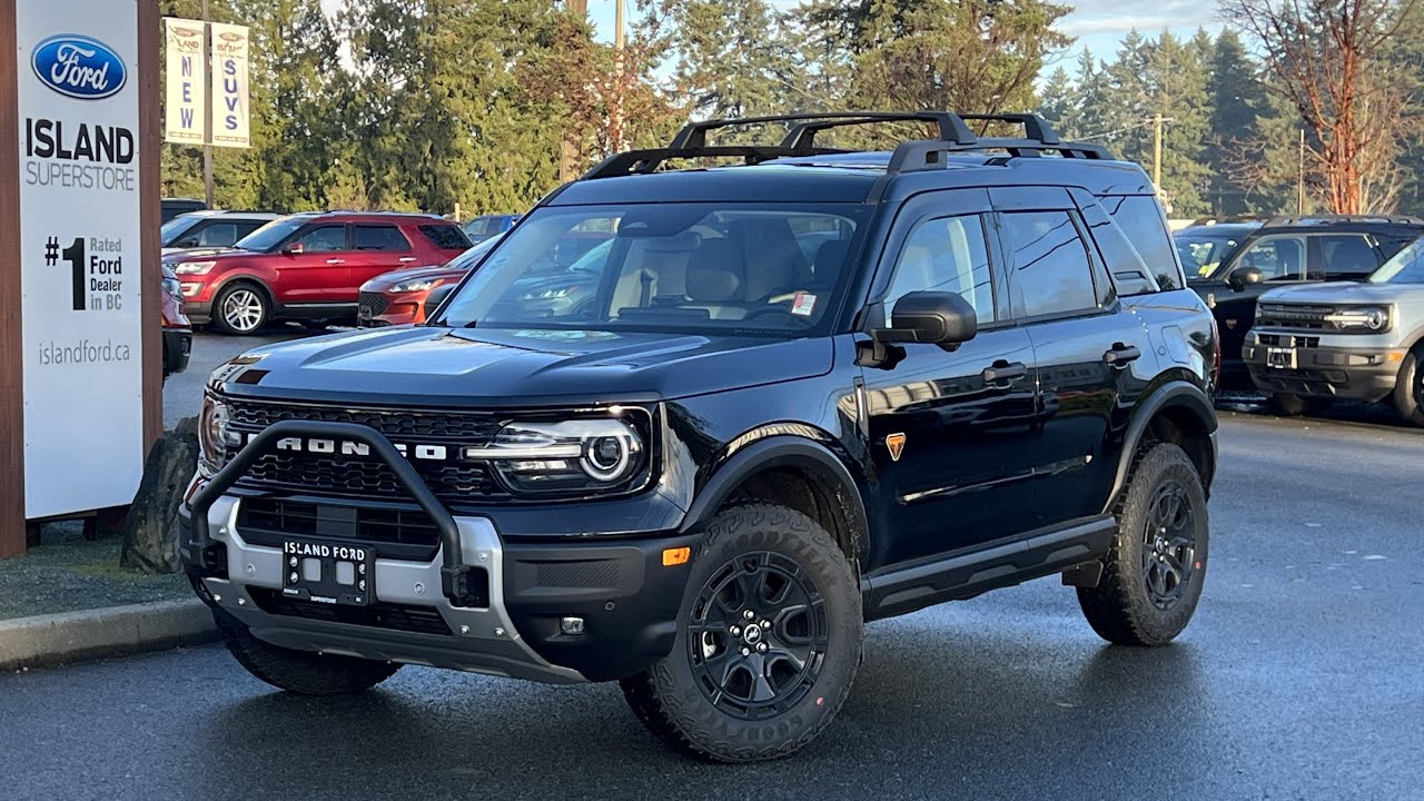 Обзор Ford Bronco Sport Badlands 2025 года с режимами G.O.A.T., пакетом Sasquatch и люком | Islan...