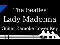 【Guitar Karaoke Instrumental】Lady Madonna / The Beatles【Lower Key】