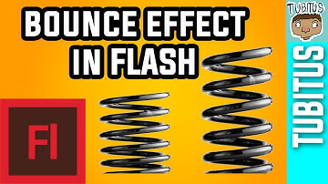 How to make a spring bounce effect in Adobe Flash / easy animation tutorial