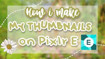 How to make an "aesthetic" thumbnail template on Pixlr E || Misty Ocean ♡|| #tutorial