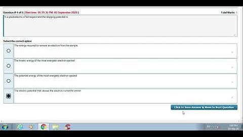Phy 101 Quiz No 4 Spring 2020