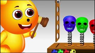Gummy bear Super awesome funny tantrum crying skeleton Finger Family nursery rhymes