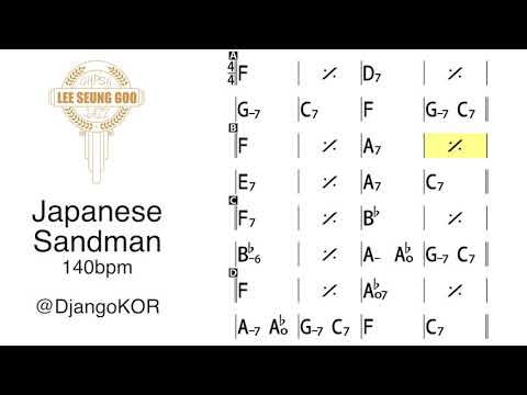 Video thumbnail: Japanese Sandman Gypsy Jazz Backing (140bpm)