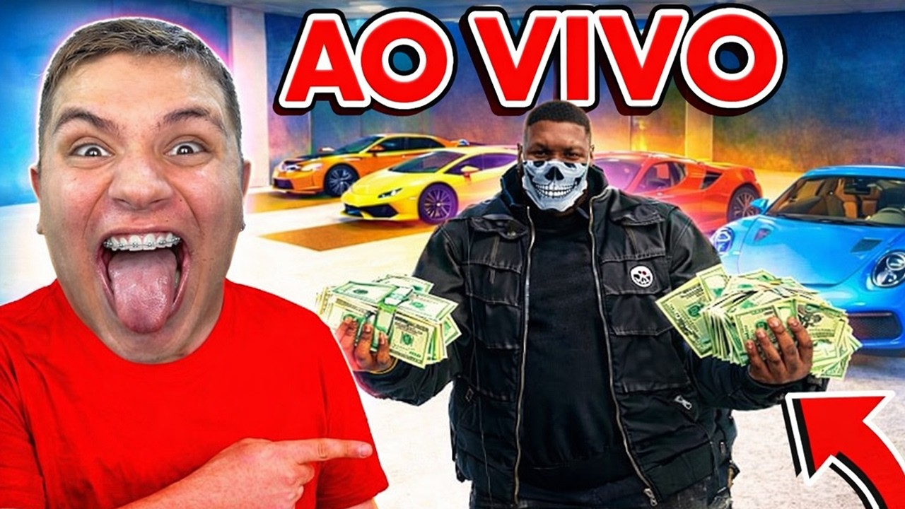 PAULINHO O LOKO LADR@O de CARROS AO VIVO no GTA RP!