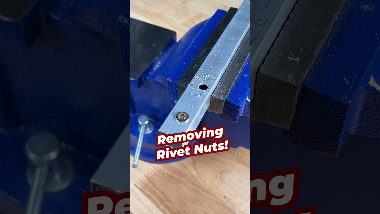 Removing Rivet Nuts! #metalwork #fasteners #fabrication #garage # ...
