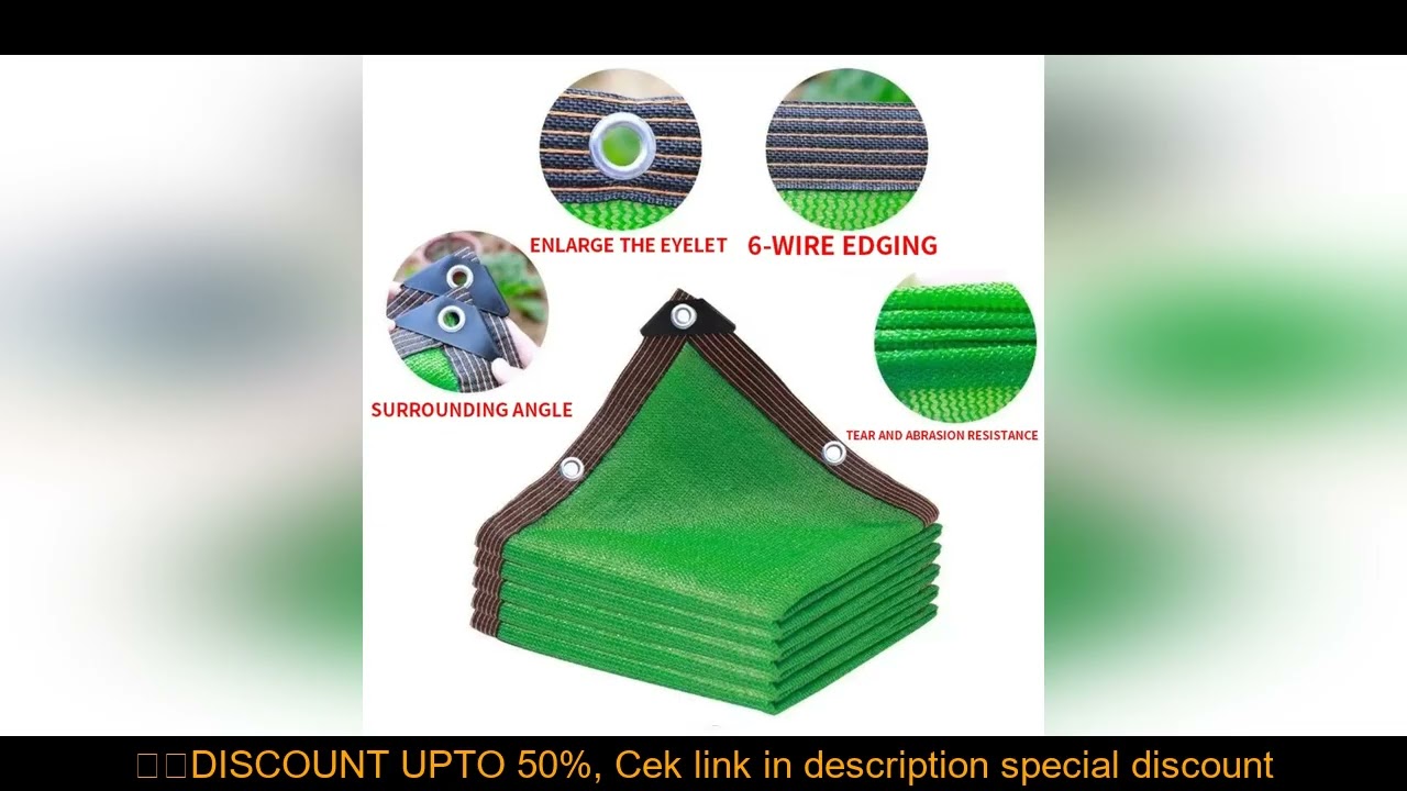 12-pin thickened UV-resistant HDPE shade net greenhouse succulent plant shade net outdoor swimming p