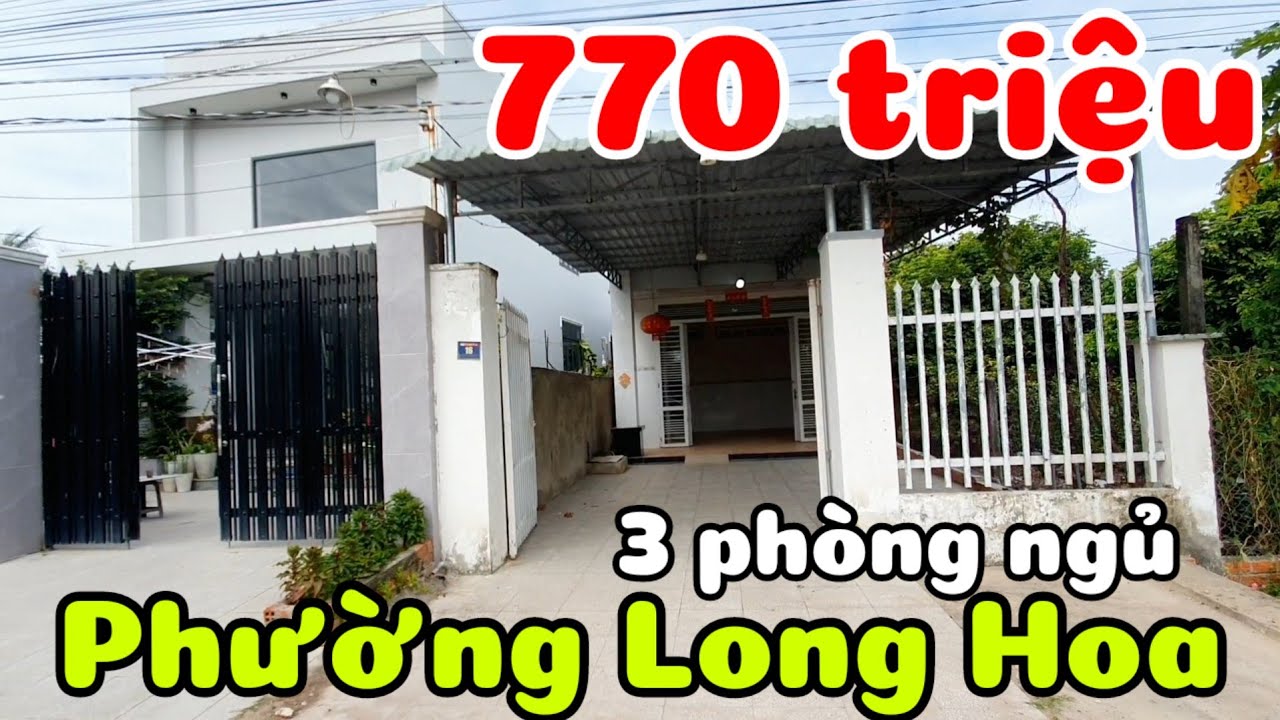 Bán nhà 770 triệu 3 phòng ngủ mặt đường 10m gần Trường Tiểu Học ở phường Long Hoa Tây Ninh