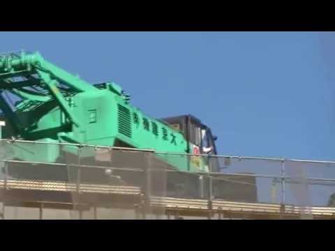 2010/12/23東低層棟上クレーン解体、東京スカイツリー