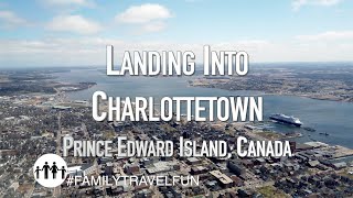 CHARLOTTETOWN Landing into Airport on P.E.I. Flying from Toronto Onboard Air Canada Rouge Airbus 319