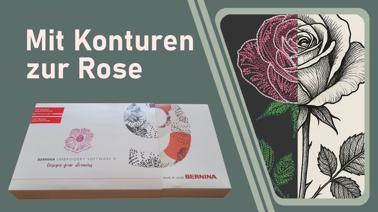 Mit Konturen zur Rose