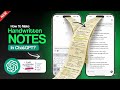 Ai Se Handwritten Notes Kaise Banaye | ChatGPT Se Handwritten Notes Banane Ka Tarika