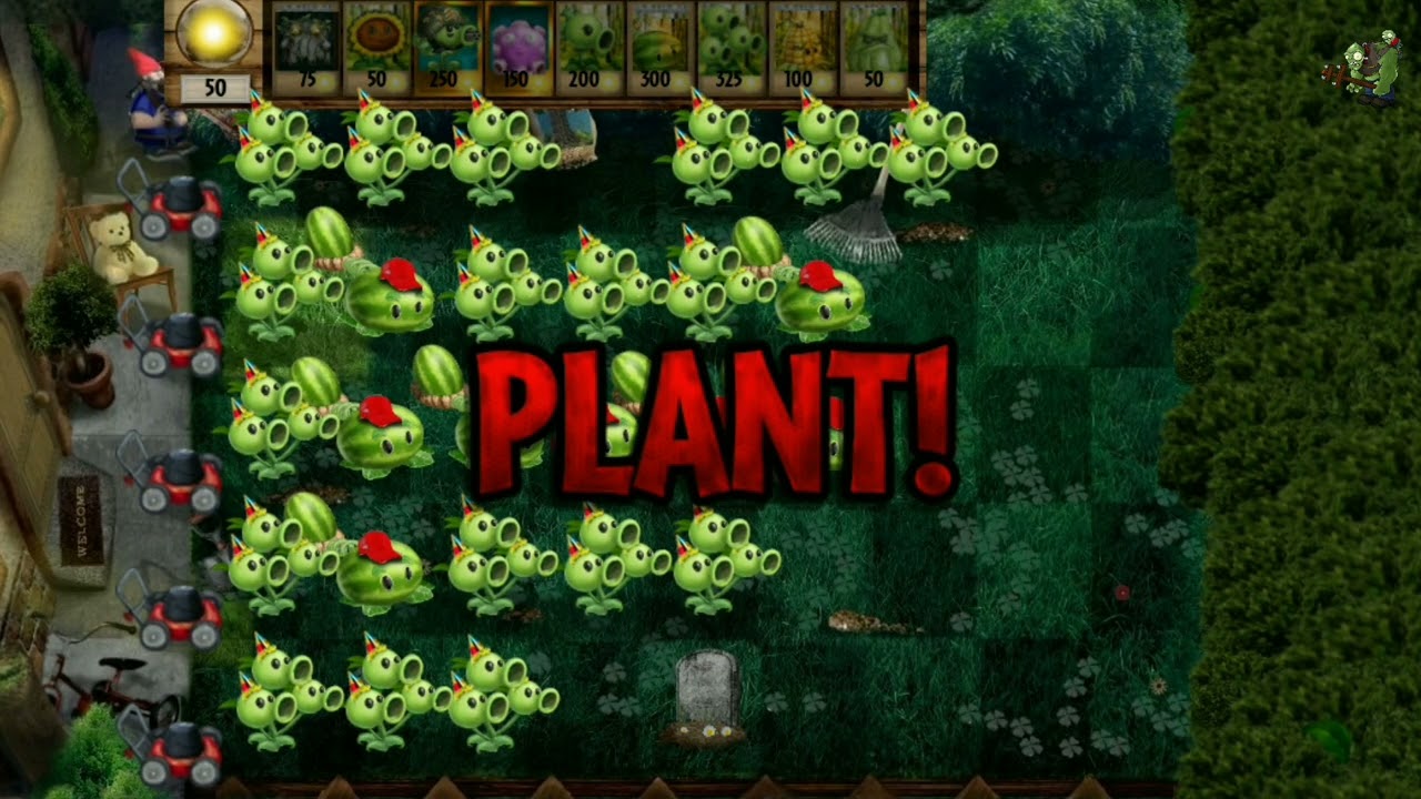 Plants vs zombies real life survival night hard