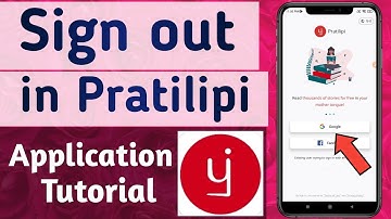 How to Sign out Account in Pratilipi App