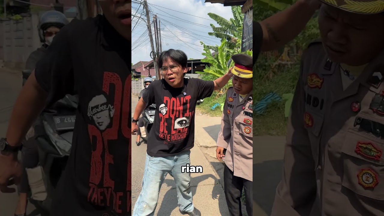 Ternyata pak polisi bapaknya