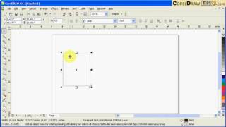 setting up your default text size in corel draw