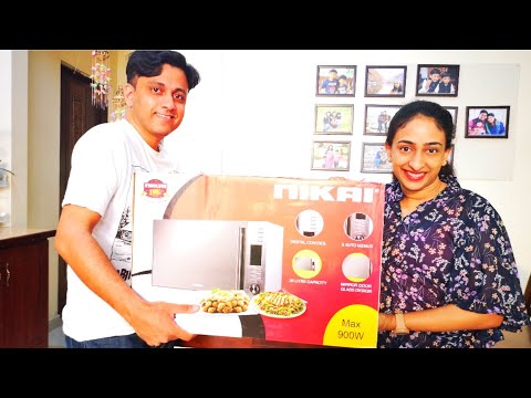 Unboxing|How to use nikai microwave oven [900w] |complete beginners guide|Malayalam