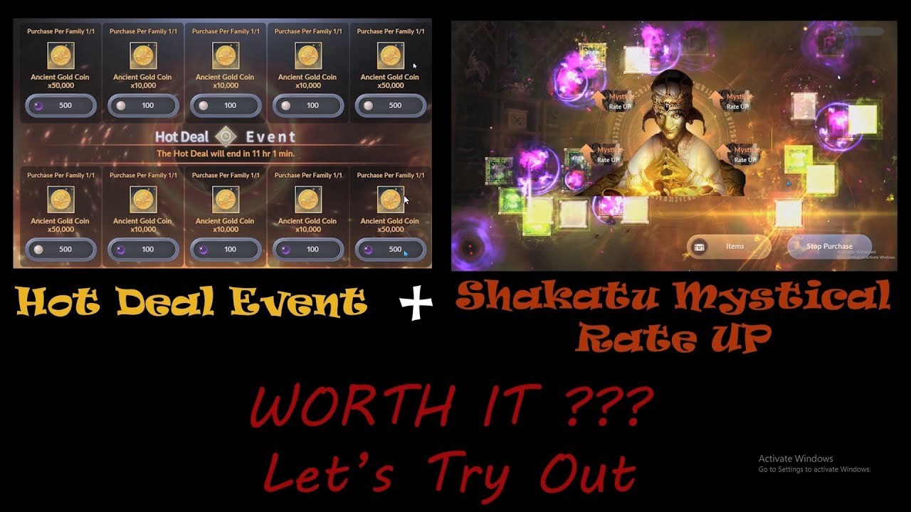 Hot Deal Event💰💰💰 + Shakatu Rate UP 🢁🢁🢁 !! WORTH IT ??  - Black Desert Mobile -
