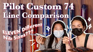 Pilot Custom 74 Fountain Pen Nib & Line Comparison screenshot 5