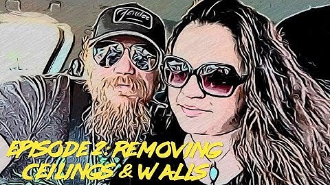 SongBird Skoolie Conversion Epi 2.  Ceiling and Wall removal.