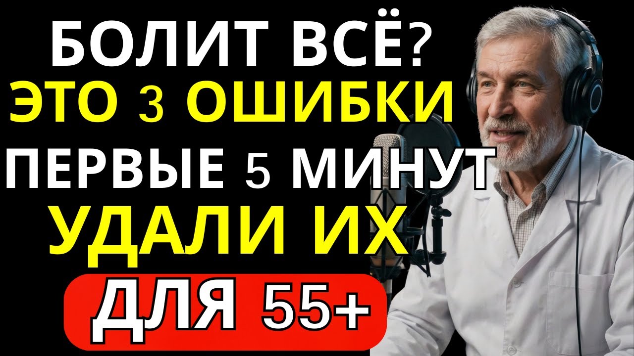 Болит всё каждое утро? 3 ошибки после сна, которые усиливают боль после 50 | Здоровье с Доктором