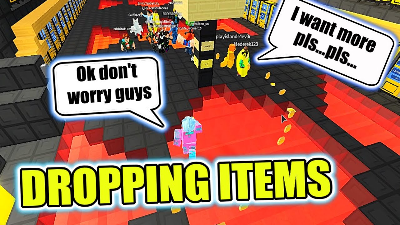 Dropping Items in Pro Rank People's Island || Cheap Items || Roblox Islands/Skyblock