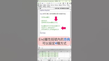 EXCEL VBA - 儲存格 14 參照已輸入資料範圍的最末端儲存格