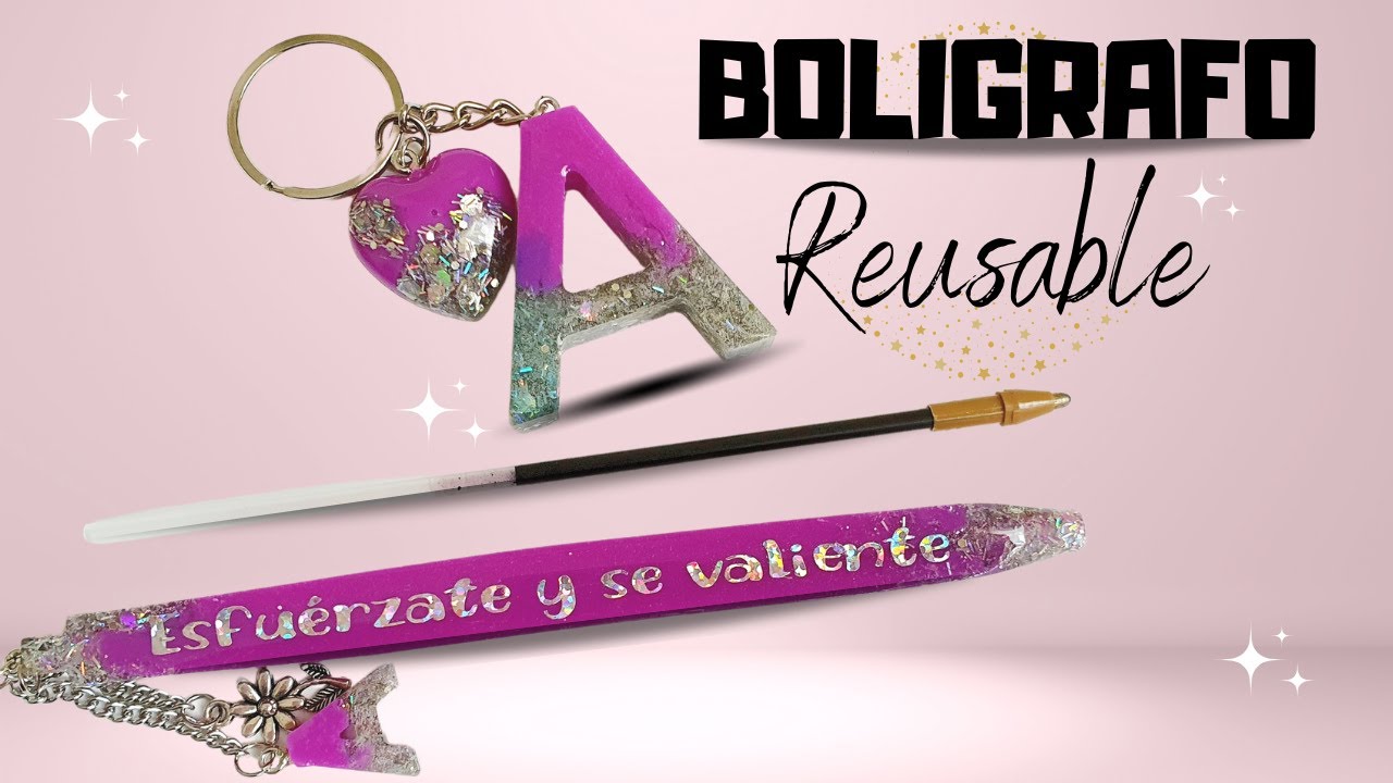 LAPICERO DE RESINA CAMBIO DE TINTA RECARGABLE COMO HACER TUTORIAL 
