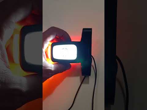 Ліхтар габаритний світлодіодний біло червоно жовтий WAS W62 LOGO 2053L, видео 1