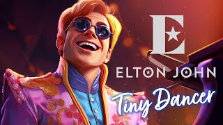 Elton John, Tiny Dancer | AI Illustrated LYRICS | Classic Disney Animation Art Style
