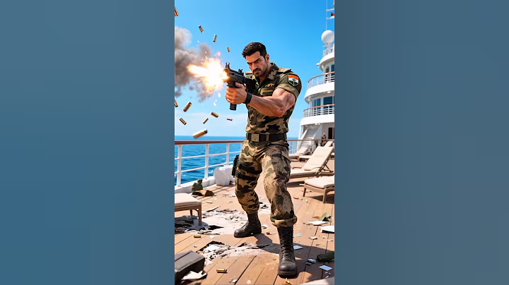 Indian Army saved Cruise Ship from terarist⚓ #ai #army