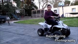 Burnouts on 110cc Quad Bike 2