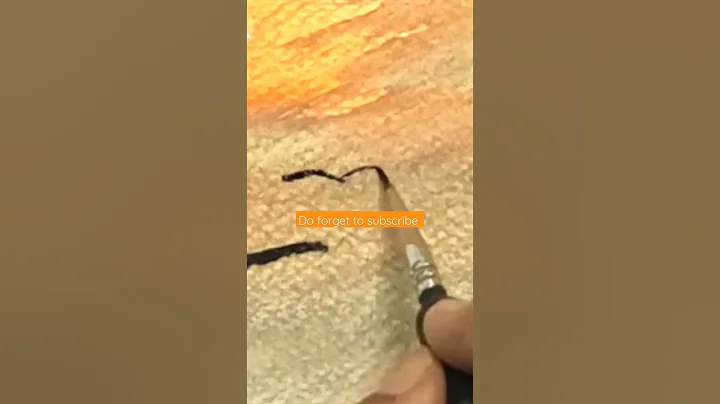 Sunset Painting  #shorts #art #painting #ytshorts #gouache #himi #sunsetpainting