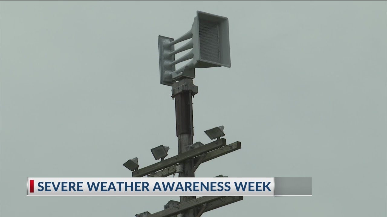 Severe weather siren test set for this week - YouTube