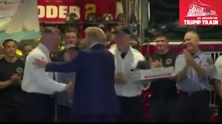 Trump Delivers Pizza After Being In Court All Day!