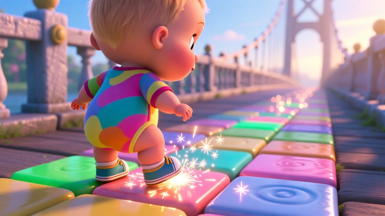 The Rainbow Candy Bridge 🌈🍬 | Fun Adventure Song for Kids | Magical Nursery Rhyme