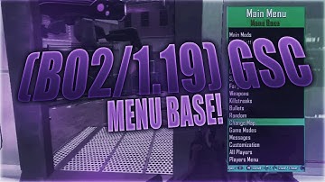 [BO2/1.19] GSC Menu Base | by: StraightCFW | + Download!