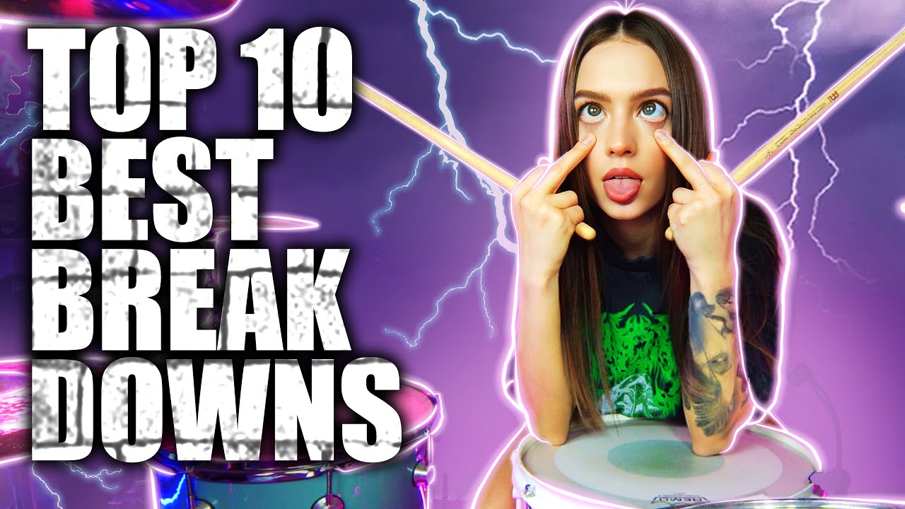 TOP 10 BEST METAL BREAKDOWNS on DRUMS by Kristina Rybalchenko