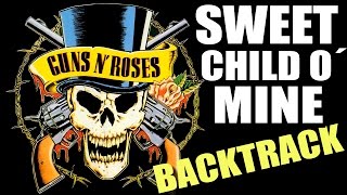 Video thumbnail of "Sweet Child O´ Mine Guitar Backing Track - Guns N´ Roses TCDG"